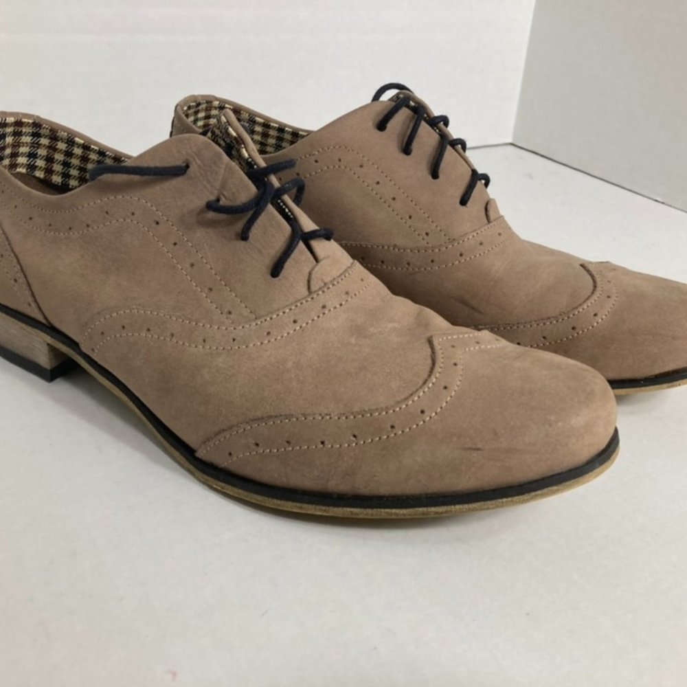 ZAPATO | Cappuccino Leather Wingtip Oxford Shoe - Women